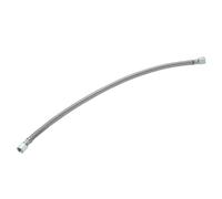 sourcing map Tube d'échappement pour compresseur d'air, filetage de 1,5 cm, diamètre de filetage de 56 cm de long, tuyau en acier inoxydable, accessoires de rechange (bouche plate)