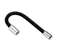 sourcing map Tube d'Extension en Mousse, Tube d'Extension de Vidange d'Évier, Rallonge de Robinet de Salle de Bain, Adaptateur de Tuyau d'Eau Flexible d'Extension Noir (50cm)