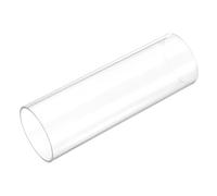 sourcing map Tube en plastique rigide rond transparent 46 mm x 50 mm x 150 mm de long
