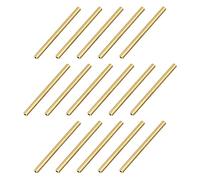 sourcing map Tube Laiton 2mm Diamètre Extérieur 0,5mm Paroi Épaisseur 30mm Longueur Tuyau pour Bricolage 16Pcs