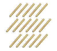 sourcing map Tube Laiton 3mm Diamètre Extérieur 0,5mm Paroi Épaisseur 30mm Longueur Tuyau pour Bricolage 16Pcs
