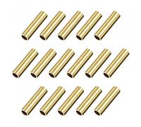 sourcing map Tube Laiton 8mm Diamètre Extérieur 1mm Paroi Épaisseur 30mm Longueur Tuyau pour Bricolage 16Pcs