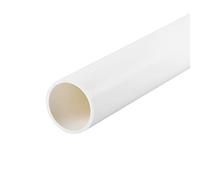 sourcing map Tube PVC Rigide Blanc 28mm ID 32mm OD 50cm Tuyau PVC Pipe Résistant aux Chocs pour Conduites d'Eau, Artisanat, Décoration et Gaines de Câbles