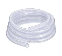 sourcing map Tube Pvc Tressé Renforcé De 3/4" Diamètre Intérieur Et 1" Diamètre Extérieur, Longueur De 10 Pieds (3 Mètres) Tube En Plastique Flexible À Haute Pression En Vinyle Transparent