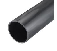 sourcing map Tube rigide en PVC de 3,5 pouces, tuyau rond, tube de plomberie, diamètre intérieur 81,4 mm, diamètre extérieur 90 mm, longueur 350 mm, gris foncé, haute résistance aux chocs pour tuyau