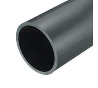 sourcing map Tube rigide rond en PVC de 4,3 pouces, tuyau de quincaillerie, diamètre intérieur 96,8 mm, diamètre extérieur 110 mm, longueur 35 cm/14 pouces, gris clair, haute résistance aux chocs