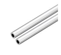 sourcing map Tube Rond en Aluminium 6063, 10mm OD 6mm ID 20cm de Longueur Tuyau Tube pour Industrie DIY Projets, 2 Pcs