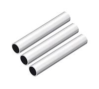 sourcing map Tube Rond en Aluminium 6063, 16mm OD 13mm ID 10cm de Longueur Tuyau Tube pour Industrie DIY Projets, 3 Pcs