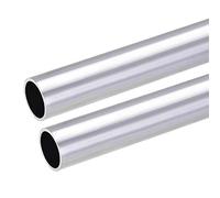 sourcing map Tube rond en aluminium 6063, 28mm OD 24mm ID 30cm de Longueur tube aluminium droit sans soudure 2 Pcs