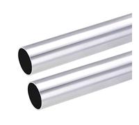 sourcing map Tube rond en aluminium 6063, 28mm OD 26mm ID 30cm de Longueur tube aluminium droit sans soudure 2 Pcs