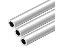 sourcing map Tube rond en aluminium 6063, 30cm de Longueur 20mm OD 12mm ID Tube aluminium droit sans soudure 3 Pcs