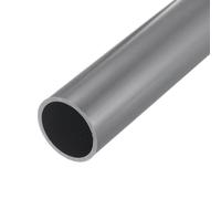sourcing map Tube rond rigide en PVC - 36,8 mm x 42 mm x 350 mm - Gris clair - Résistant aux impacts pour câble de tuyau d'eau