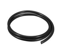 sourcing map Tubes à Air Pneumatique 14mm OD x 10mm ID 1m (39.4 Pouce) PU Polyuréthane Air Compresseur Tuyaux Tube Tuyau Noir