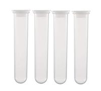 sourcing map Tubes à centrifuger Plastiques 20ml avec Capuchon à Pression Microtube à centrifuger gradué en polypropylène Fond rond Conteneur pour Billes Échantillon Labo 10Pcs Transparent
