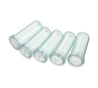 sourcing map Tubes d᾽eau florale avec bouchon 0,6" ID x 1,6" bouteille en plastique pour arrangement fleurs plantes vert 72Pcs