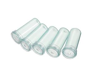 sourcing map Tubes d᾽eau florale avec bouchon 0,6" ID x 1,6" bouteille en plastique pour arrangement fleurs plantes vert 72Pcs