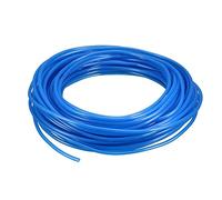 sourcing map Tubes Pneumatiques à Air 4mm OD x 2.5mm ID 19m(62.3Pieds) Long PU Polyurethane Air Compresseur Tuyau Tube Bleu