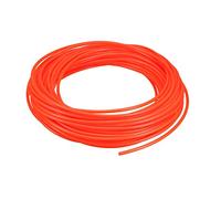 sourcing map Tubes Pneumatiques à Air 4mm OD x 2.5mm ID 20m(65.6pi) PU Polyurethane Air Compresseur Tuyau Tube Orange
