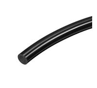 sourcing map Tubes Pneumatiques à Air 6mm(0.24") OD x 4mm(0.16") ID 2m(6.56pieds) PU Polyurethane Air Compresseur Tuyau Tube Noir