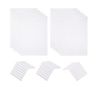 sourcing map Tuiles de Toit Miniature En PVC, Modèle de Tuiles de Toit Miniatures Construction de Modèles Pour Maisons Poupées, Échelle 1:50, 29,5X19,5 cm/1,16X0,76", Blanc, Lot de 10