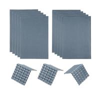 sourcing map Tuiles de Toit Miniature En PVC, Modèle de Tuiles de Toit Miniatures Construction de Modèles Pour Maisons Poupées, Échelle 1:75, 29,5X19,5 cm/1,16X0,76", Gris Foncé, Lot de 10