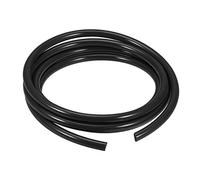 sourcing map Tuyau à air pneumatique, 14 mm de diamètre extérieur x 10 mm de diamètre intérieur 3 m de long en polyuréthane pour compresseur d'air Noir