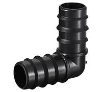 sourcing map Tuyau Barbillon Irrigation Raccords Coude Connecteurs 25mm Barbelé 58mm x 58mm Plastique Connecteur pour 1 Pouce Interne Diamètre Tuyau Noir Paquet de 10
