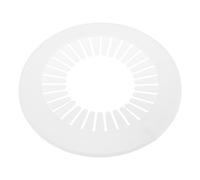 sourcing map Tuyau Couvercle Décoration, 2pcs 75mm-115mm PP Plastique Écusson Collier Eau Tuyau Drain Ligne Couvercle, Blanc