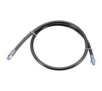 sourcing map Tuyau de pistolet à graisse 99,8 cm 10 000 PSI Ressort Flex haute pression à dégagement rapide de rechange avec coupleur filetage NPT 0,3 cm pour pistolet à graisse, noir