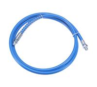 sourcing map Tuyau de pistolet à graisse de 150 cm 10 000 psi à ressort flexible haute pression à dégagement rapide avec coupleur filetage NPT de 0,3 cm pour pistolet à graisse, bleu