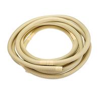 sourcing map Tuyau de vidange universel pour climatiseur - 15 mm x 17 mm x 7 m - Beige