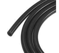 sourcing map Tuyau en Silicone 5mm ID 8mm OD 2 Mètre de Long Noir Tuyau d'Arrosage Haute Température