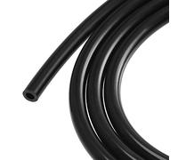 sourcing map Tuyau en Silicone 5mm ID 9mm OD 2.5 Mètre de Long Noir Tuyau d'Arrosage Haute Température