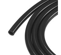 sourcing map Tuyau en Silicone 6mm ID 10mm OD 2.5 Mètre de Long Noir Tuyau d'Arrosage Haute Température