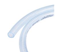 sourcing map Tuyau PVC Tressé Renforcé Tube 10mm Diamètre Interne 14mm Diamètre Externe 1m Transparent Haute Pression pour Tuyau eau pour Irrigation de Jardin