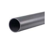 sourcing map Tuyau Rigide en PVC Rond Tube PVC 36mm Diamètre Interne 40mm Diamètre Externe 0.35m Clair Gris Haut Impact pour Eau Tube Artisanats