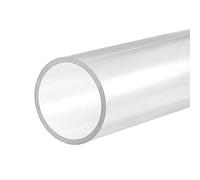sourcing map Tuyau Rigide en PVC Rond Tube PVC 55mm Diamètre Interne 63mm Diamètre Externe 0.2m Transparent Haut Transparence pour Eau Tube Artisanats Présentoirs