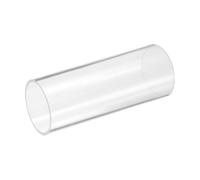 sourcing map Tuyau rond en acrylique rigide transparent de 61 mm x 65 mm de diamètre extérieur pour plomberie, éclairage, projets de bricolage