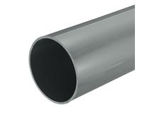 sourcing map Tuyau rond rigide en PVC - 131,4 x 140 x 350 mm (DI x DE x L) - Gris clair - Résistant aux impacts - pour tuyaux d'eau, manchon de câble