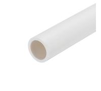 sourcing map Tuyau rond rigide en PVC - 15,4 mm x 20 mm x 350 mm (DI x DE x L) - Blanc - Résistant aux impacts pour tuyaux d'eau, travaux manuels, manchon de câbles