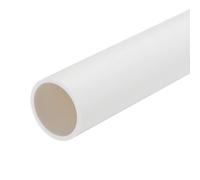 sourcing map Tuyau rond rigide en PVC - 27,2 x 32 mm (1 1/4 pouce) - 350 mm - Blanc - Résistant aux impacts - pour tuyaux d'eau, travaux manuels, câble