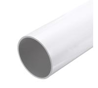 sourcing map Tuyau rond rigide en PVC de 101,6 mm de diamètre intérieur et 110 mm de diamètre extérieur - Résistant aux impacts - Pour tuyau d'eau, aquarium, serre, jardin - Blanc