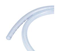 sourcing map Tuyau tressé en PVC renforcé 8 mm ID 1 m Transparent Haute pression pour tuyau d'arrosage