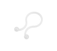 sourcing map Twist Lock Câble Fil Attaches Nylon U Forme Économiser Espace 14,2mm Dia Blanc 50Pcs