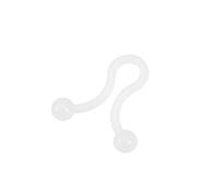 sourcing map Twist Lock Câble Fil Attaches Nylon U Forme Économiser Espace 4mm Dia Blanc 100Pcs