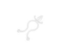 sourcing map Twist Lock Câble Fil Attaches Nylon U Forme Placez 10mm Dia Blanc 50Pcs