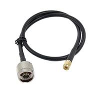 sourcing map Type N mâle à RP-SMA Connecteur Mâle Tire-Bouchon RG58 LMR195 Câble 50cm