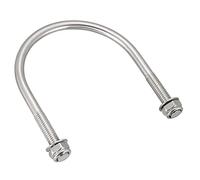 sourcing map U-Boulons M6 D x 2-3/8" avec x 3-1/8" L 304 Inoxydable Acier avec Écrous Rondelles 10Pcs