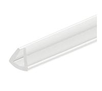 sourcing map U Canal Bord Garniture, 11,5 ft Longueur Caoutchouc Garde Joint Bande Bord Protecteur pour 3-4 mm Bord, (5/16" W x 9/32" H) Clair