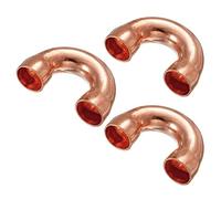sourcing map U Forme Coude 180 Degré Cuivre Tuyau Raccord Sueur Soudure Soudure Connexion 10mm ID pour Plomberie, HVAC, Réfrigération Système, Paquet de 3